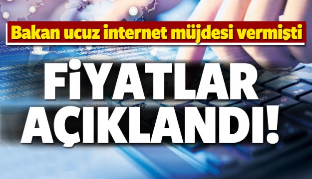 Ucuz internetin fiyat listesi belli oldu