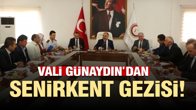  Vali Günaydın’dan karış karış Senirkent gezisi   