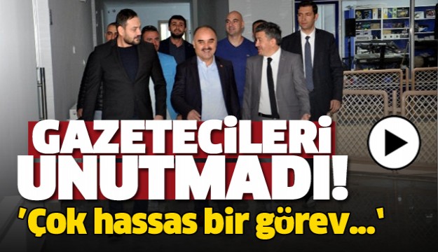 Vali Günaydın Isparta Gazetecilerini Unutmadı