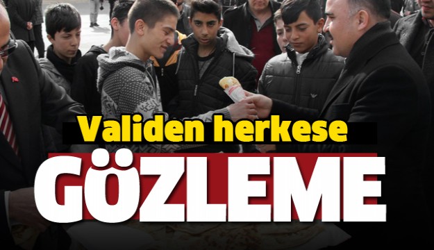 Validen vatandaşa gözleme ikramı   