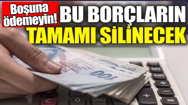 Vergi Borçları Silinecek: Boşuna Ödemeyin