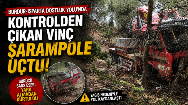 Yağışlı Havada Kontrolden &Ccedil;ıkan Vin&ccedil; Şarampole U&ccedil;tu