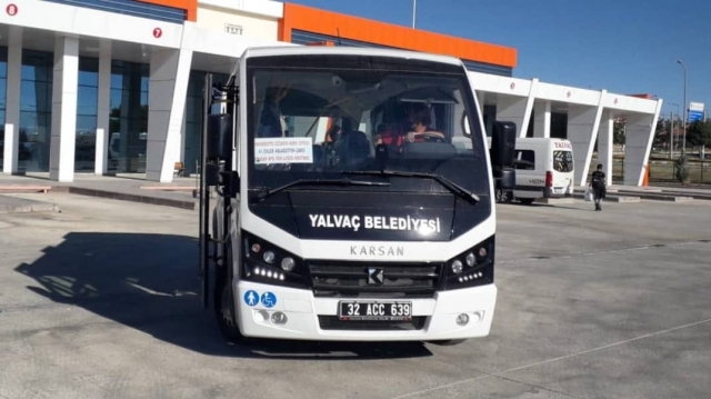 Yalvaç'a 4 adet şehir içi yolcu taşıma aracı