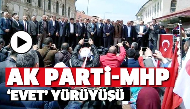 YALVAÇ'TA AK PARTİ VE MHP'DEN GÖVDE GÖSTERİSİ