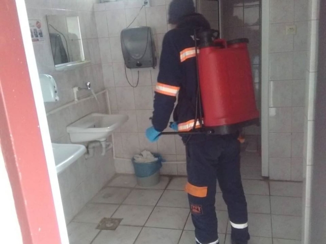 Yalvaç'ta dezenfekte çalışmaları sürüyor...