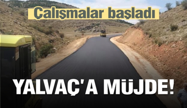 Yalvaç'ta sıcak asfalt çalışmaları başladı