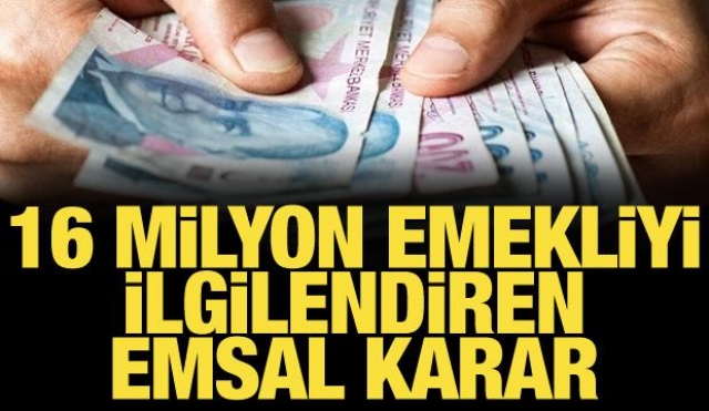 Yargıtay'dan 16 Milyon Emekliyi İlgilendiren Emsal Karar