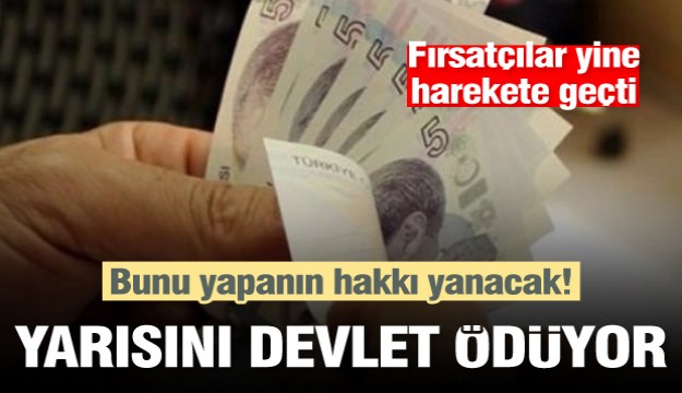 Yarısını devlet ödüyor! Fırsatçılar harekete geçti