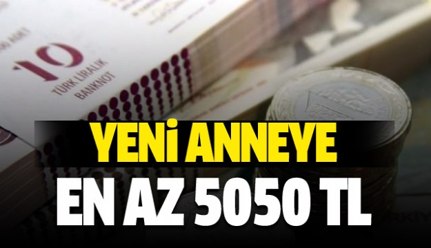 Yeni anneye devletten en az 5050 TL