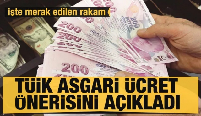 Yeni haber: TÜİK asgari ücret önerisini açıkladı! İşte o rakam