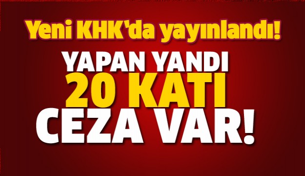 Yeni KHK'da dikkat çeken karar!