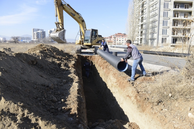 Yeni yerleşim alanları için 5.260 metrelik hat çalışması