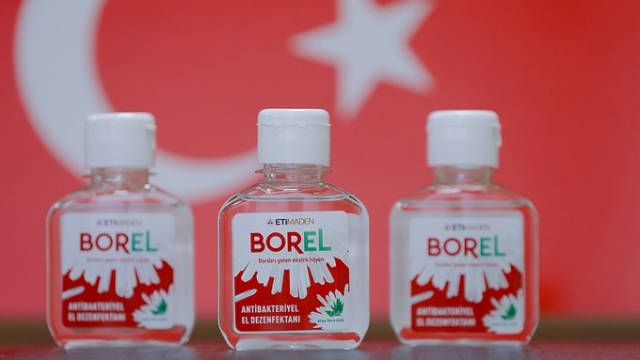 Yerli dezenfektan BOREL'in satışına yarın başlanacak
