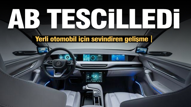  AB'den Yerli otomobil TOGG’a tasarım tescili