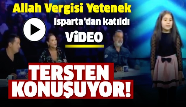 YETENEK SİZSİNİZ'DE ISPARTALI NUR TERSTEN KONUŞARAK HERKESİ ETKİLEDİ
