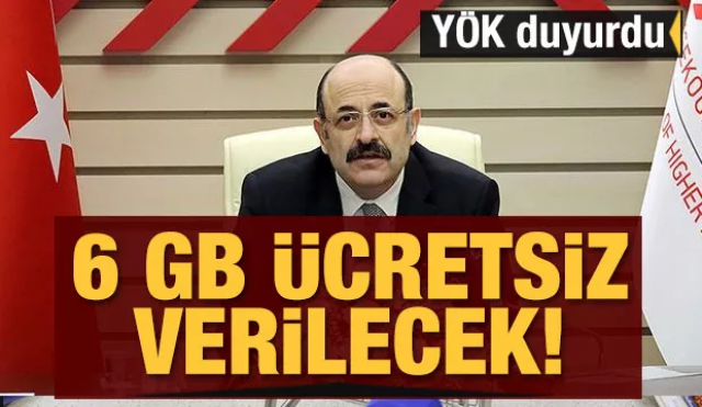 YÖK duyurdu: 6 GB ücretsiz verilecek! Isparta'da sadece ISUBÜ...