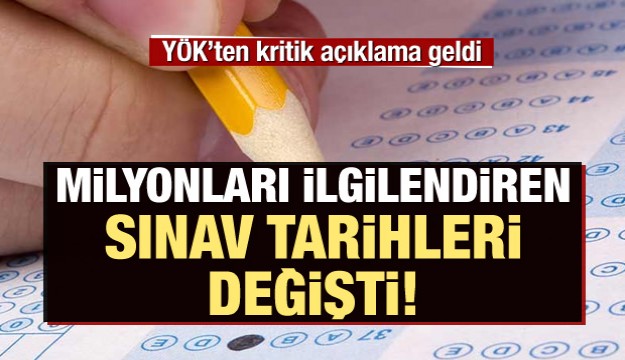 YÖK'ten beklenen açıklama geldi!