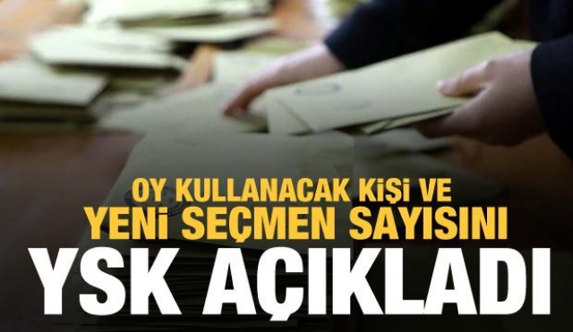 YSK, 14 Mayıs'taki seçimlerde 64 milyon 191 bin 285 seçmenin oy kullanabileceğini açıkladı