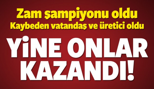 Zam şampiyonu yumurtadan yine onlar kazandı